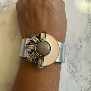 Rachel Leigh Silver Textured Bracelet